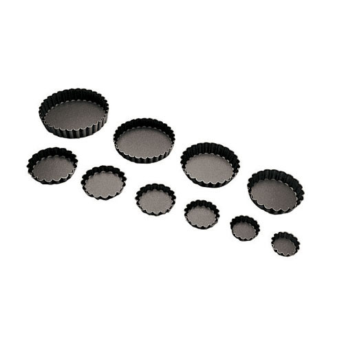 Non-Stick Fluted Tartlet, DIA 2" X H 3/8"