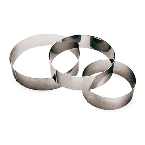 2-Inch by 1-3/8-Inch Paderno World Cuisine Pack of 6 Rectangle Stainless Steel Pastry Rings 