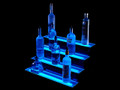 4 Tier LED Liquor Shelf Display