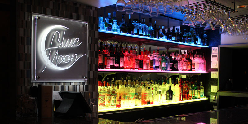 LED Lighted Bar Shelves