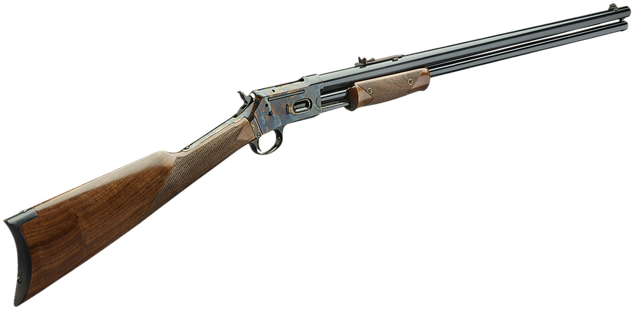 Davide Pedersoli Silver Spur Pump Action Rifle 45 Colt with 24-inch ...