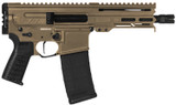 CMMG Dissent MK4 300 Blackout Rifle with 6.5-inch Barrel, Coyote Tan Cerakote Finish, and 30+1 Capacity