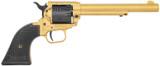 Heritage Manufacturing RR22S6 Rough Rider .22 LR Revolver with 6.5-Inch Gold Cerakote Barrel and Black Satin Cylinder