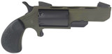 North American Arms TGH-MB Green Huntsman .22 WMR Revolver with 2-Inch OD Green Cerakote Barrel and Steel Frame