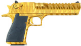 Magnum Research Mark XIX DE50TGTS 50 AE 6-Inch Titanium Gold Tiger Stripe Semi-Automatic Pistol