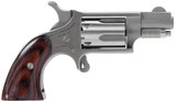 North American Arms 22LRGBG Mini-Revolver  Sports South Exclusive 2 LR 5 Shot 1.13" Stainless Steel Barrel, Frame &amp; Cylinder, Wood Boot Grip, Exposed Hammer