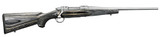 Ruger M77 Hawkeye Compact 7mm-08 Bolt Action Rifle with Matte Stainless Finish and Laminated Stock