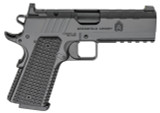 Springfield Armory Emissary 1911 AOS 9mm Semi-Auto Pistol with Black Cerakote Finish and VZ Thin-Line G10 Grips