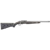 Ruger American Rimfire Target, Bolt-Action Rifle, 22LR, 18 Threaded Barrel, 1/2X28 Thread Pitch, Satin Stainless Steel Finish, Black Laminated Stock, Factory-Installed One-Piece Scope Base, 10 Rounds 08367