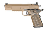 Springfield Tactical Response Pistol 1911 in Coyote Brown with Agency Optic System and 9mm, 5-inch Barrel