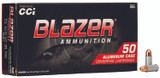CCI Blazer Aluminum .25 ACP 50 Grain Total Metal Jacket Ammo - 50 Rounds per Box