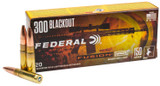 Federal Fusion 300 Blackout 190 Grain Bonded Soft Point Rifle Ammunition - 20 Rounds Per Box