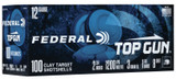 Federal Top Gun 12 Gauge 2.75-Inch 1-1/8 Oz Shotgun Shells with Fiber Wads - 100 Rounds