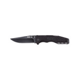 SOG Knives & Tools Salute Folding Knife – Black, 3.625-Inch Blade