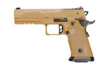 Sig Sauer P211 GT5 9mm Full-Size Pistol with 5-Inch Bull Barrel and Tritium Night Sights, Coyote Finish