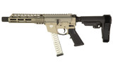 Freedom Ordnance FX-9 Pistol with SB Tactical SBA3 Brace - 9mm, 8-inch Barrel, Flat Dark Earth