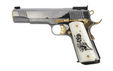 Girsan MC1911 Liberador 9mm Pistol with Gold Accents and Sugar Skull Grips