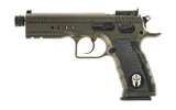 Tanfoglio Defiant Tactical Pro 9mm Pistol - 4.5 inch Barrel, 20 Rounds, Olive Drab Green
