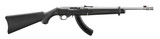 Ruger 10/22 Takedown .22 LR Semi-Auto Rifle with Matte Stainless Finish and Fiber Optic Sights