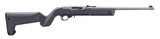 Ruger 10/22 Takedown Rifle in Satin Stainless with Synthetic Stealth Gray Magpul Backpacker Stock