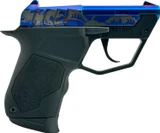 Taurus 22TUC 22 LR Double-Action-Only Semi-Auto Pistol, Blue PVD Waves, 1-22TUC13BL-GW