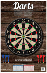 Action Target GSDARTS100 Gun Darts Paper Targets, 100 Per Box