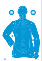 Action Target B-21E with Vital Anatomy Scoring Target, FB21EANTAV2100, 100-Pack