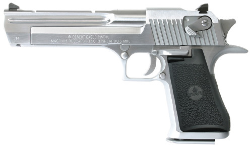 Magnum Research Desert Eagle Mark XIX .44 Magnum Pistol with 6-Inch Barrel, Brushed Chrome Finish, Model DE44CABC