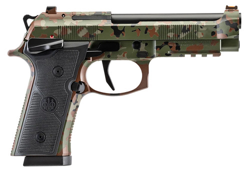 Beretta USA SPEC0744A15 92XI SAO 9mm Luger 4.7-inch Flectarn Camo Pistol