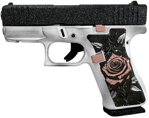 Glock G43X 9mm Luger with Tango Glitter Cerakote Finish, Part #PX4350204NRGT