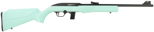 Rossi RS22L1811TL Semi-Auto 22LR Rifle with 18-Inch Stainless Steel Barrel and Teal Synthetic Stock