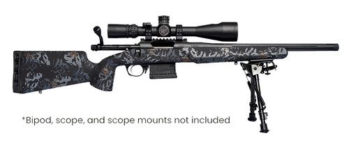 Horizon Firearms Vandal Dark 2 Bolt-Action Rifle with 22 Creedmoor, 18-Inch Fluted Threaded Barrel, and Iota Carbon Fiber Stock