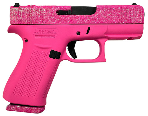 Glock G43X MOS Slim Sub-Compact 9mm Luger with Pixie Cerakote Finish - Part PX4350204NFRMOSPIX
