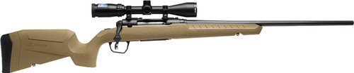 Savage Axis 2 XP Combo in 22-250 Rem with 22-Inch Sporter Barrel and Fixed Flat Dark Earth Synthetic Stock