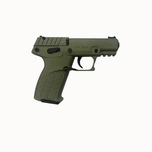 Kel-Tec P17BGRN 22 LR Compact Pistol with OD Green Frame and Threaded Barrel
