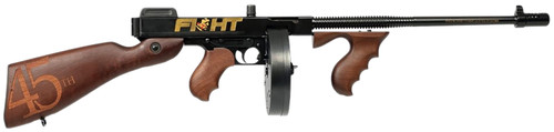 Thompson T150DC9 1927A-1 .45 Cal Semi-Auto Rifle with 18-Inch Finned Barrel and Fixed Stock