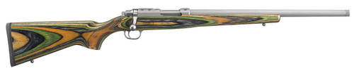 Ruger 7226 77/22 .22 Hornet Bolt-Action Rifle with Threaded Barrel and Green Laminate Stock