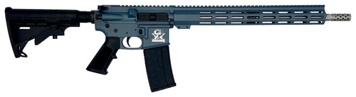 Great Lakes Firearms GL15223SSBLU AR-15 223 Wylde Rifle with 16-Inch Stainless Barrel and Blue Titanium Cerakote Receiver