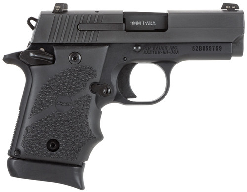 Sig Sauer P938 Micro-Compact BRG 9mm Luger Pistol with Night Sights and Rubber Grip