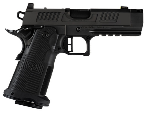 Alpha Foxtrot AF1911 Romulus 3.5-Inch Compact 9mm Pistol with Black DLC Finish and Optic Ready Slide