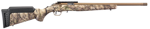 Ruger American Rimfire .22 WMR Bolt-Action Rifle with Threaded Barrel and Go Wild Camo Stock - Model 8373