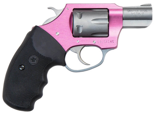 Charter Arms 52230 Pink Lady Small .22 LR Revolver with 8-Shot Capacity and Matte Stainless Finish
