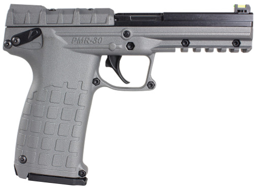 Kel-Tec PMR30TACGY 22 WMR Pistol with 4.3-inch Fluted Steel Barrel and Gray Polymer Frame