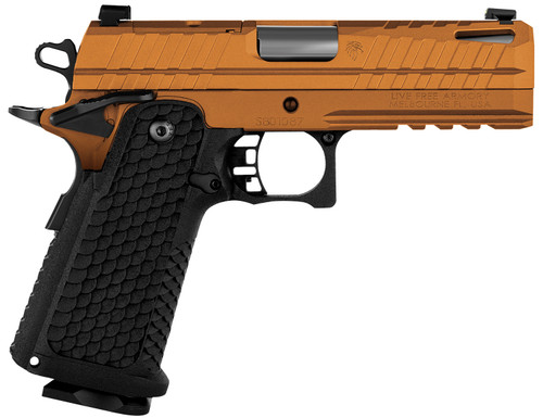 Live Free Armory Apollo 11 CPT 9mm Pistol with Elite Copper FX Cerakote Finish, 4.15-inch Barrel, 17+1 Capacity