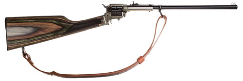 Heritage Manufacturing BR226CH16HS-LS Rough Rider Rancher .22 LR Single Action Revolver with 16.12-inch Alloy Steel Barrel and Fixed Camo Wood Stock