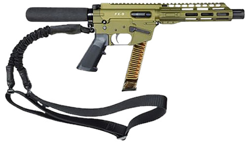 Freedom Ordnance FX9P8T-ODG 9mm Luger Pistol with 8-Inch Barrel and Synthetic Stock