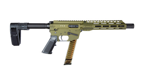 Freedom Ordnance FX9P10SBM-ODG 9mm Luger Semi-Automatic Rifle with 10-Inch Barrel and OD Green Finish