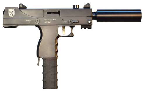 MasterPiece Arms MPA 30T Defender Top Cocking 9mm Luger Pistol with 5.50-Inch Barrel and Adjustable Sights