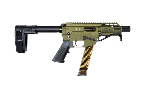 Freedom Ordnance FX9P 9mm Luger Semi-Automatic Pistol with 4-Inch OD Green Barrel