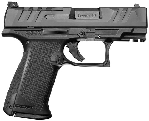 Walther Arms PDP F-Series 9mm Luger Pistol with 4-inch Barrel - Black, Optic Ready, 15+1 Capacity